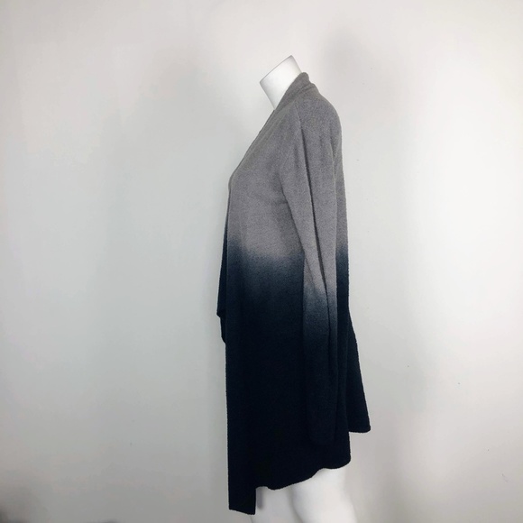 Barefoot Dreams Calypso Cardigan Gray Black Ombre - Picture 7 of 8